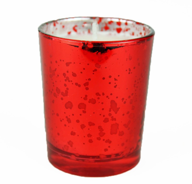 Picture of Tealight Holder With Candle Red 6cm